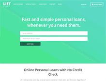 Tablet Screenshot of liftcredit.com